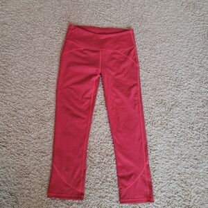 Fabletics off red leggings, XXS.